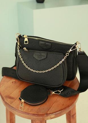 Сумка луї вітон 3 в 1 louis vuitton, клатч через плече луї вітон 3 в 1