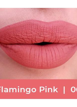 Жидкая матовая помада vfx elite 06 фатальная красавица / flamingo pink, 4 мл make up farmasi