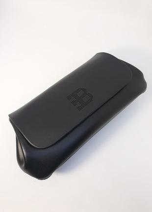 Мужской кожаный кошелек барсетка клатч портмоне черный1 фото