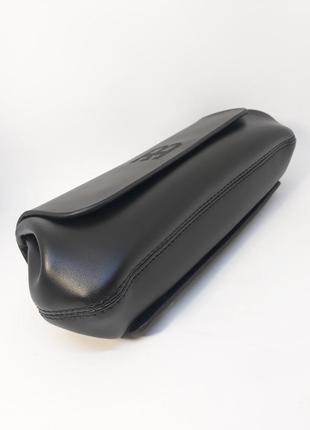 Мужской кожаный кошелек барсетка клатч портмоне черный3 фото