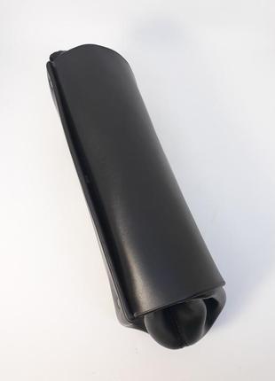 Мужской кожаный кошелек барсетка клатч портмоне черный4 фото