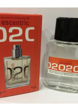 Мини-тестер duty free 60 ml escentric molecule 02, молекула эксцентрик 02