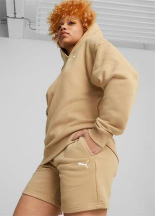Женское худи + шорты puma loungewear short suit2 фото