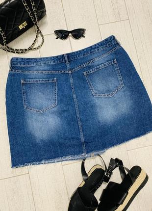 Женская джинсовая юбка f&amp;f большого размера8 фото