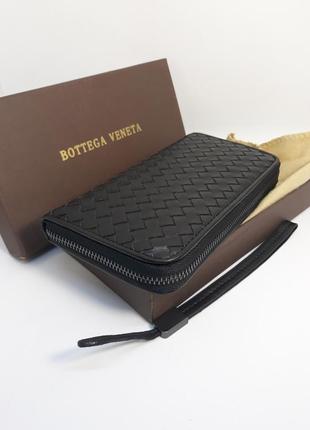 Чоловічий шкіряний гаманець клатч барсетка портмоне чорний4 фото