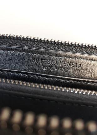 Чоловічий шкіряний гаманець клатч барсетка портмоне чорний10 фото