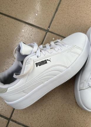 Кеди білі puma3 фото