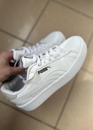 Кеди білі puma8 фото