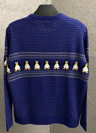 Синий свитер от бренда m&s4 фото