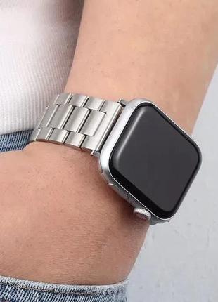 Металевий ремінець для apple watch на всі серії металлический ...4 фото