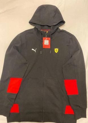 Кофта puma ferrari race hooded sweat jacket оригінал мастерка ...2 фото