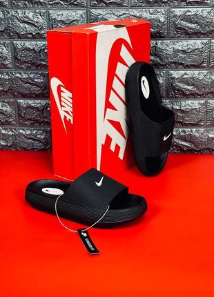 Nike черные сланцы женские/ подростковые размеры 36-412 фото