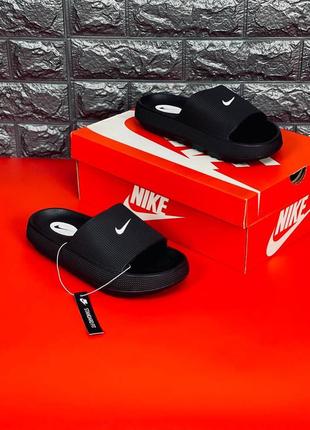 Nike черные сланцы женские/ подростковые размеры 36-415 фото