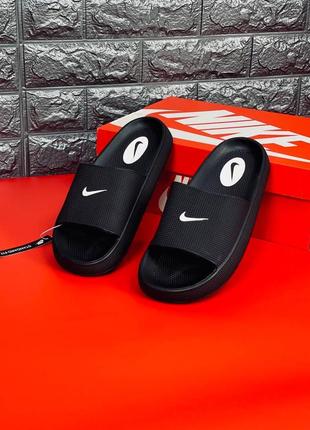 Nike черные сланцы женские/ подростковые размеры 36-413 фото