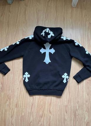 Соуп худи roberto geissini chrome hearts y2k avantgarde авангард кофта4 фото