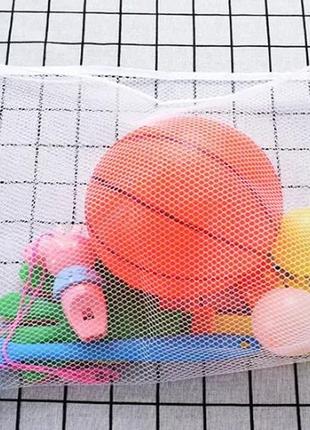 Сітка у ванну для зберігання іграшок на присоску дитяча 45х35 см7 фото
