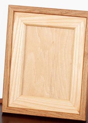 Фоторамка из древесины с стеклом