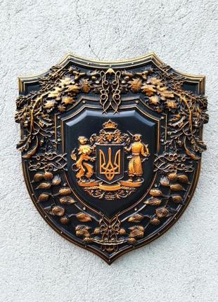 Панно великий герб україни настінне патріотичне панно герб україни