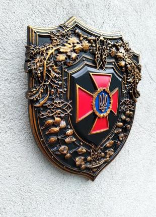 Об'ємна картина емблема збройних сил україни настінне панно з емблемою зсу