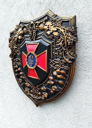 Об'ємна картина емблема збройних сил україни настінне панно з емблемою зсу