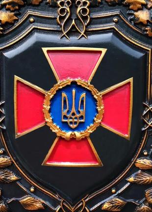 Об'ємна картина емблема збройних сил україни настінне панно з емблемою зсу