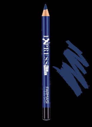 Карандаш для глаз express eye pencil 07 темный синий make up farmasi1 фото