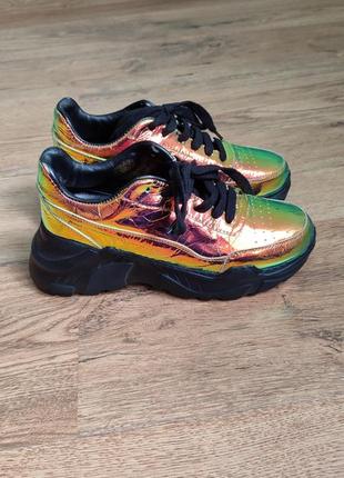 Кросівки кроссовки голограма металік голограммыа металлик