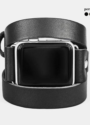 Кожаный ремешок для apple watch, 3 4 5 6 7 8 9 se ultra ultra 2, 38 40 41 42 44 45 49 мм, код 18751 фото