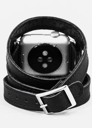 Кожаный ремешок для apple watch, 3 4 5 6 7 8 9 se ultra ultra 2, 38 40 41 42 44 45 49 мм, код 1875ст3 фото