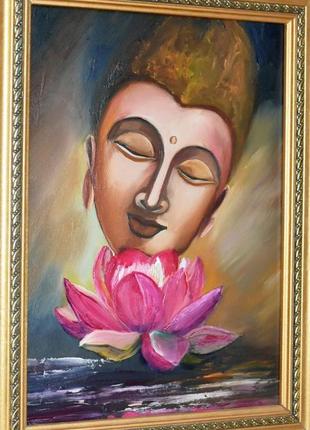 Будда, живопись, картина размер 25х35см