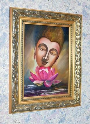 Будда, живопись, картина размер 25х35см4 фото