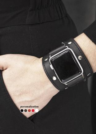 Кожаный ремешок для apple watch, 3 4 5 6 7 8 9 se ultra ultra 2, 38 40 41 42 44 45 49 мм, код 1090ст7 фото