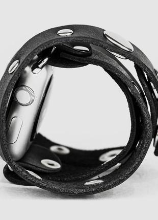 Кожаный ремешок для apple watch, 3 4 5 6 7 8 9 se ultra ultra 2, 38 40 41 42 44 45 49 мм, код 10906 фото