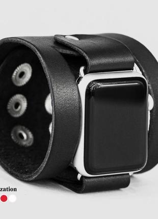 Кожаный ремешок для apple watch, 3 4 5 6 7 8 9 se ultra ultra 2, 38 40 41 42 44 45 49 мм, код 16204 фото