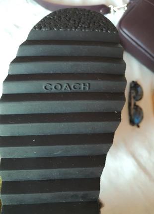 Классные демисезонные сапоги coach5 фото