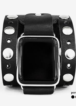 Кожаный ремешок для apple watch, 3 4 5 6 7 8 9 se ultra ultra 2, 38 40 41 42 44 45 49 мм, код 16255 фото
