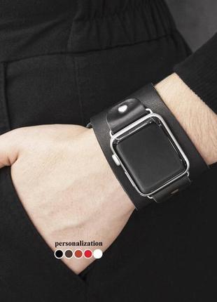 Шкіряний ремінець для apple watch, 3 4 5 6 7 8 9 se ultra ultra 2, 38 40 41 42 44 45 49 мм, 11057 фото