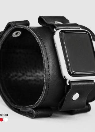 Кожаный ремешок для apple watch, 3 4 5 6 7 8 9 se ultra ultra 2, 38 40 41 42 44 45 49 мм, код 1160ст3 фото