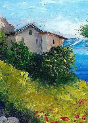 Морское настроение, живопись, оргалит, размер 20х30