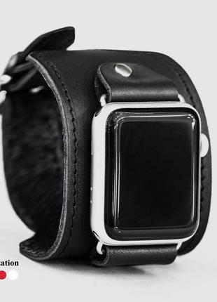 Кожаный ремешок для apple watch, 3 4 5 6 7 8 9 se ultra ultra 2, 38 40 41 42 44 45 49 мм, код 1310ст3 фото