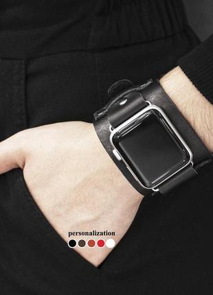 Шкіряний ремінець для apple watch, 3 4 5 6 7 8 9 se ultra ultra 2, 38 40 41 42 44 45 49 мм, 13307 фото