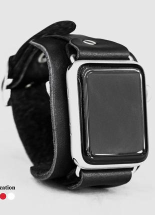 Кожаный ремешок для apple watch, 3 4 5 6 7 8 9 se ultra ultra 2, 38 40 41 42 44 45 49 мм, код 13571 фото