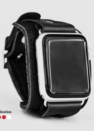 Кожаный ремешок для apple watch, 3 4 5 6 7 8 9 se ultra ultra 2, 38 40 41 42 44 45 49 мм, код 1357ст1 фото