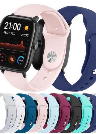 Нові силіконові ремінці для xiaomi amazfit gts/bip різних коль...2 фото