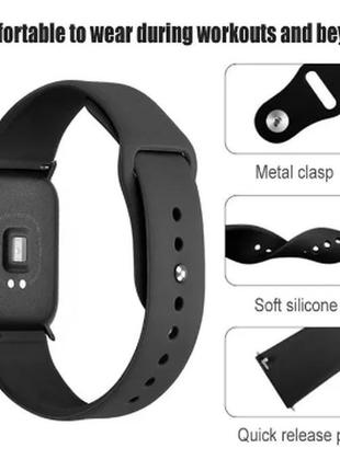 Нові силіконові ремінці для xiaomi amazfit bip/gts різних коль...2 фото