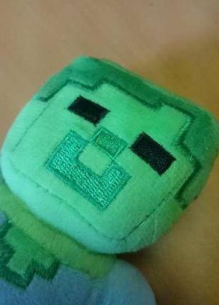 Зомбі з гри майнкрафт 17/25 см м'яка плюшева іграшка minecraft5 фото