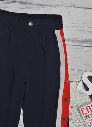 S фірмові трендові широкі спортивні штани на кнопках loavies оригінал7 фото
