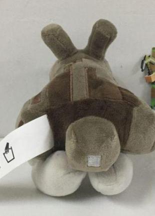 Іграшка minecraft кролик сірий 17 див. майнкрафт плюшевий заєц...3 фото
