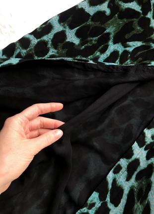 Платье халат шифоновое леопардовое2 фото