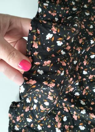 Натуральная юбка юбка цветочный принт батал5 фото